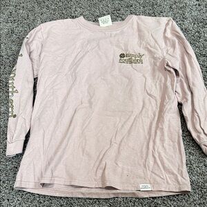 Simply Southern Kids Light Pink Long Sleeve Tee